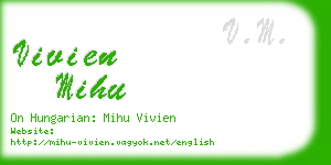 vivien mihu business card